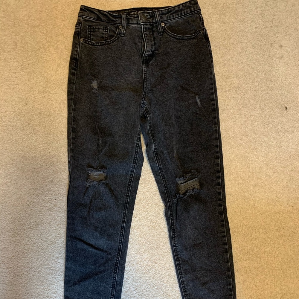 WILD FABLE BLACK RIPPED JEANS